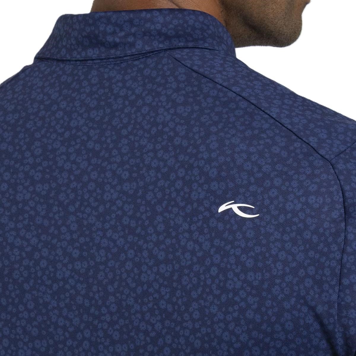 KJUS Lance Printed herr polo, atlanta blue