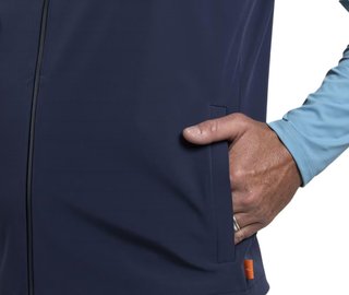 KJUS Downswing Wind Gilet herr väst, atlanta blue