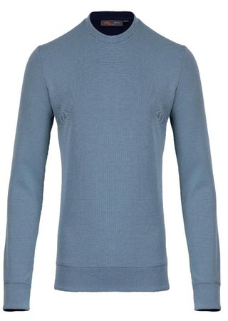KJUS Essentials Crew Neck herr sweatshirt, riverbank/atlanta blue