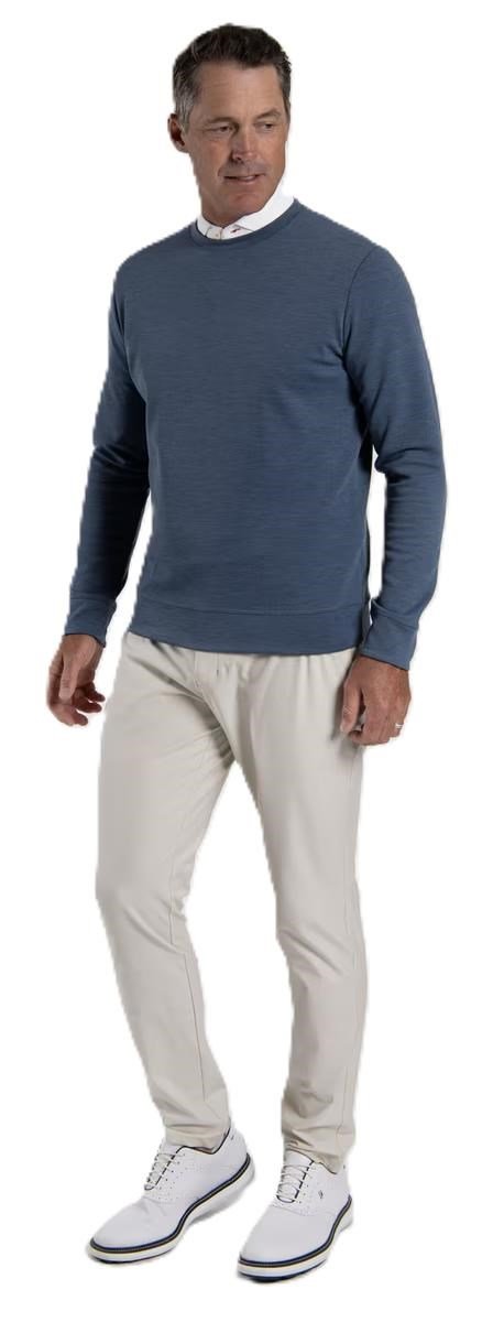 KJUS Essentials Crew Neck herr sweatshirt, riverbank/atlanta blue