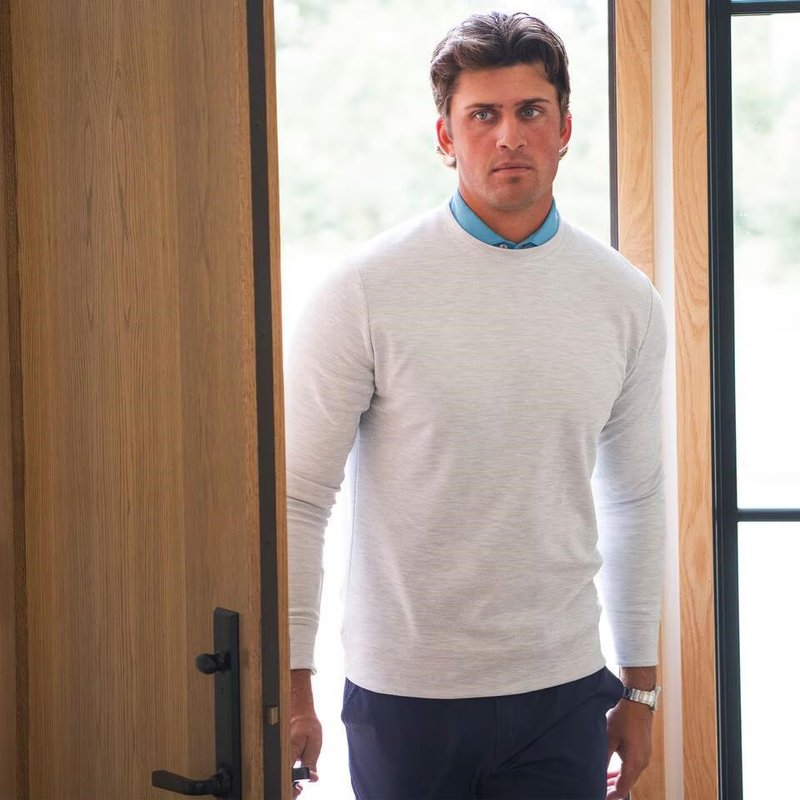 KJUS Essentials Crew Neck herr sweatshirt, riverbank/atlanta blue