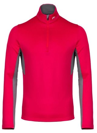 KJUS Hydraulic Midlayer Half-Zip herr sweatshirt, rhubarb/pewter