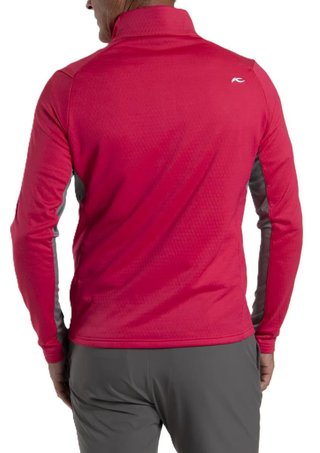 KJUS Hydraulic Midlayer Half-Zip herr sweatshirt, rhubarb/pewter