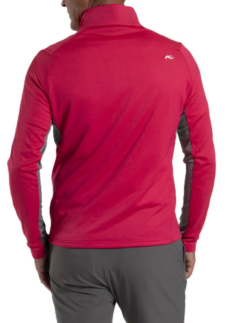 KJUS Hydraulic Midlayer Half-Zip herr sweatshirt, rhubarb/pewter