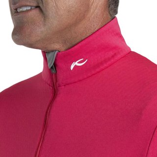 KJUS Hydraulic Midlayer Half-Zip herr sweatshirt, rhubarb/pewter