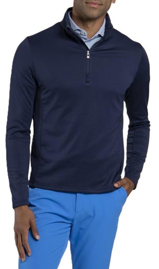 KJUS Hydraulic Midlayer Half-Zip herr sweatshirt, atlanta blue