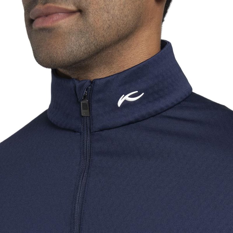 KJUS Hydraulic Midlayer Half-Zip herr sweatshirt, atlanta blue