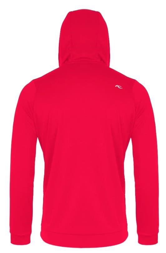 KJUS Kallen Hooded Midlayer herr hoodie, rhubarb