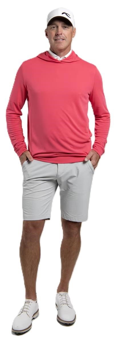 KJUS Kallen Hooded Midlayer herr hoodie, rhubarb