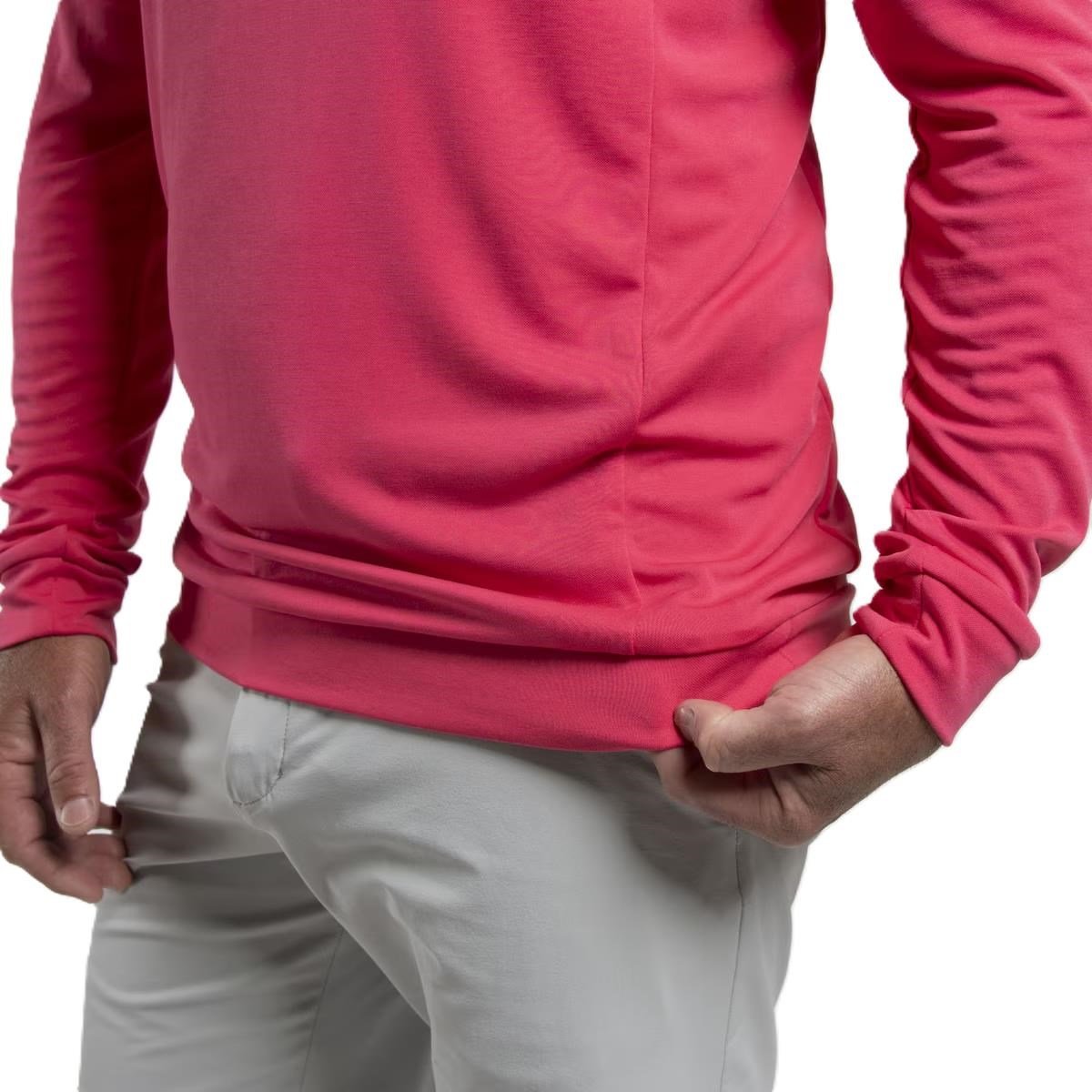 KJUS Kallen Hooded Midlayer herr hoodie, rhubarb