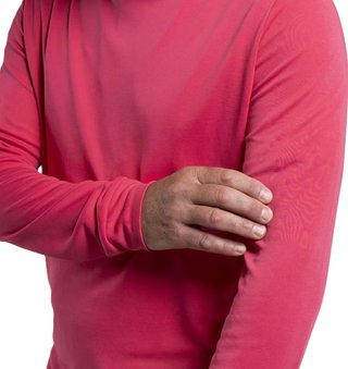 KJUS Kallen Hooded Midlayer herr hoodie, rhubarb