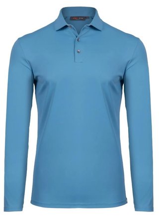 KJUS Cool Point Longsleeve herr polo, atlas blue