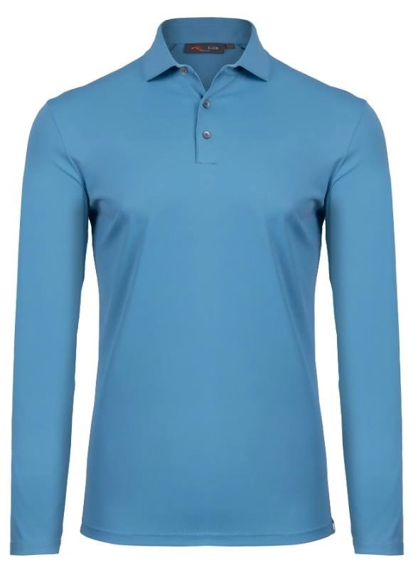 KJUS Cool Point Longsleeve herr polo, atlas blue
