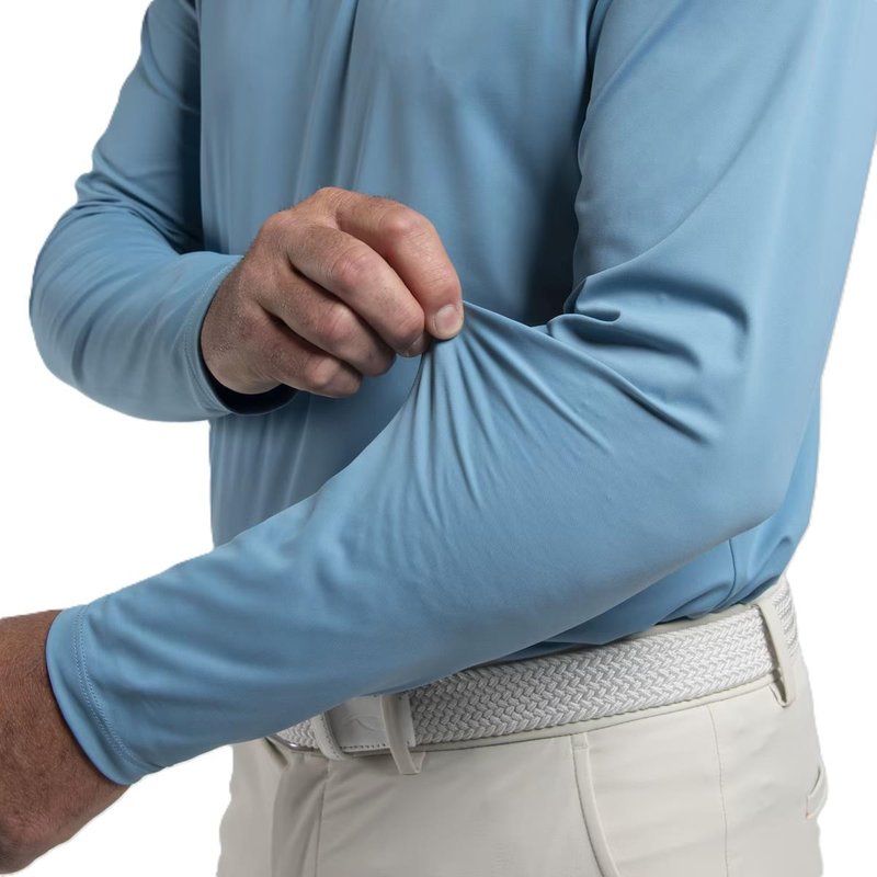 KJUS Cool Point Longsleeve herr polo, atlas blue