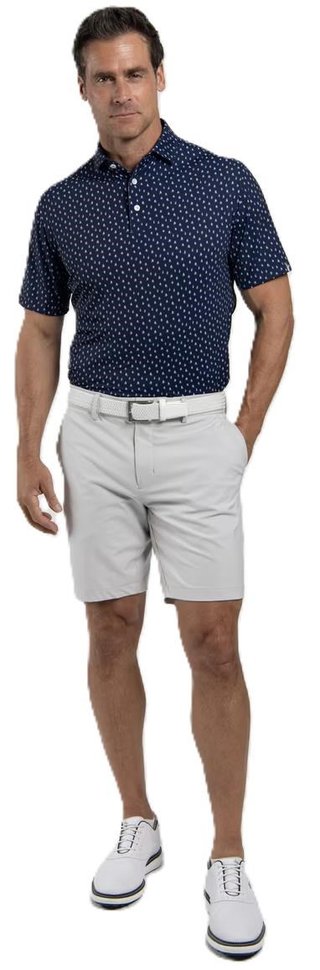KJUS Golfer herr polo, atlanta blue/white