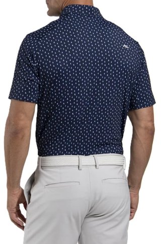 KJUS Golfer herr polo, atlanta blue/white