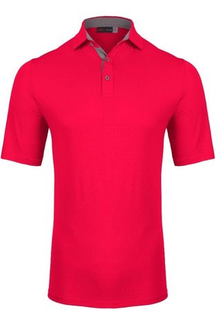 KJUS Savin Structure herr polo, rhubarb