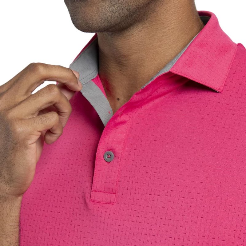 KJUS Savin Structure herr polo, rhubarb