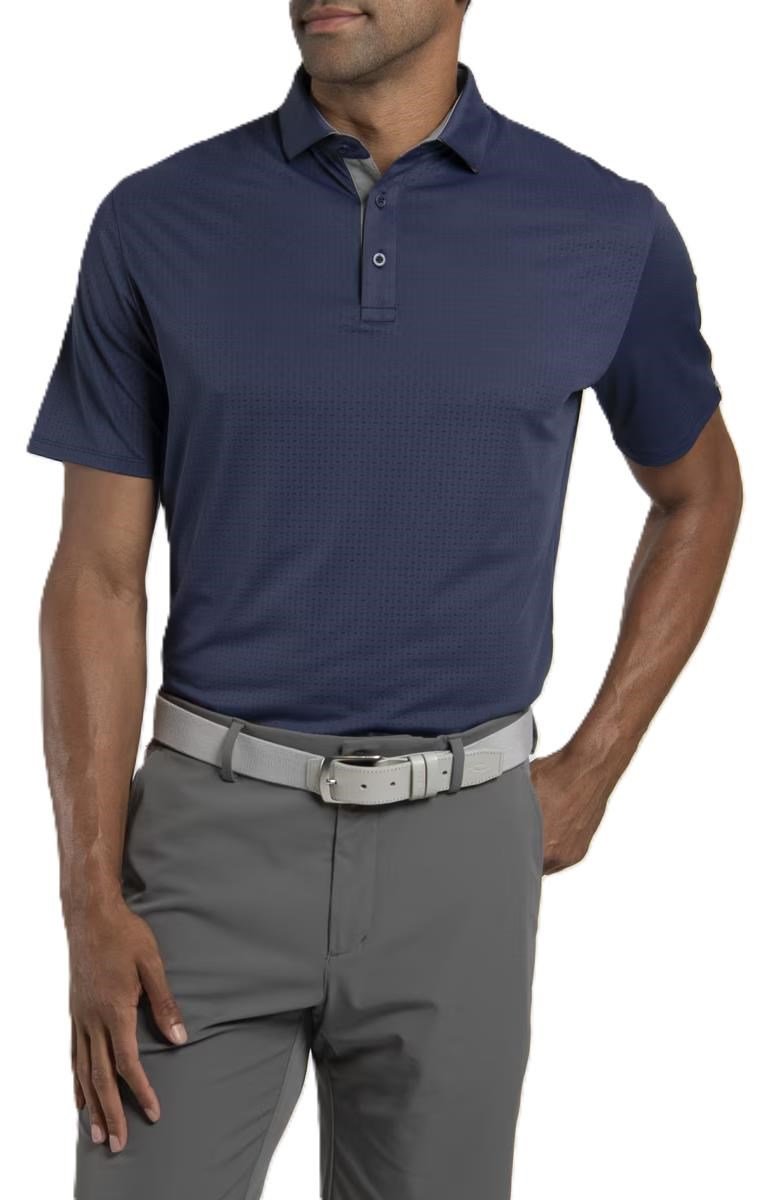 KJUS Savin Structure herr polo, atlanta blue