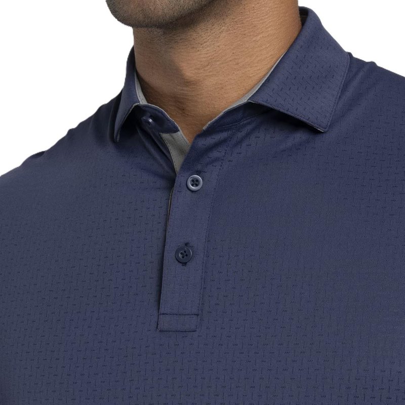 KJUS Savin Structure herr polo, atlanta blue