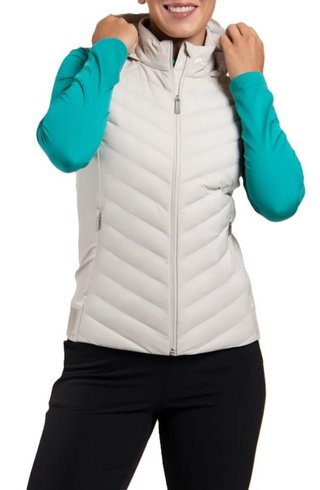 KJUS Sundance Hooded Gilet damväst, oyster