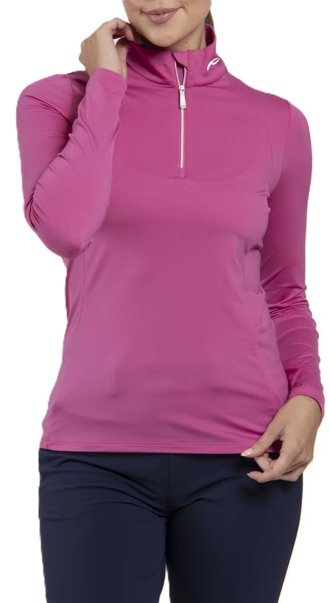 KJUS Collagen Midlayer Half-Zip damtröja, peony