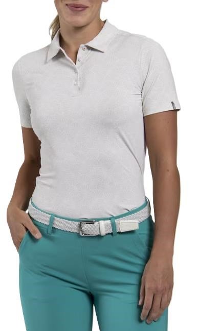 KJUS Enya Printed dampolo, oyster/white