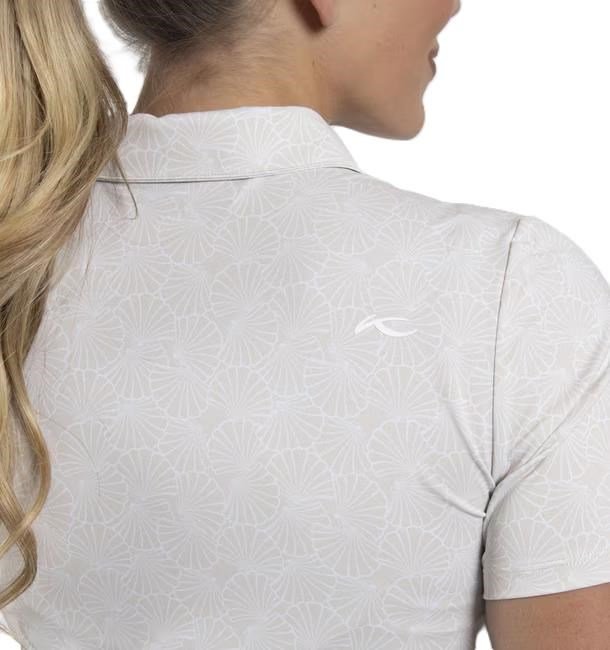 KJUS Enya Printed dampolo, oyster/white