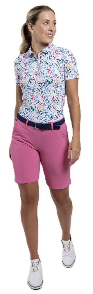 KJUS Enya Printed dampolo, white/poolside
