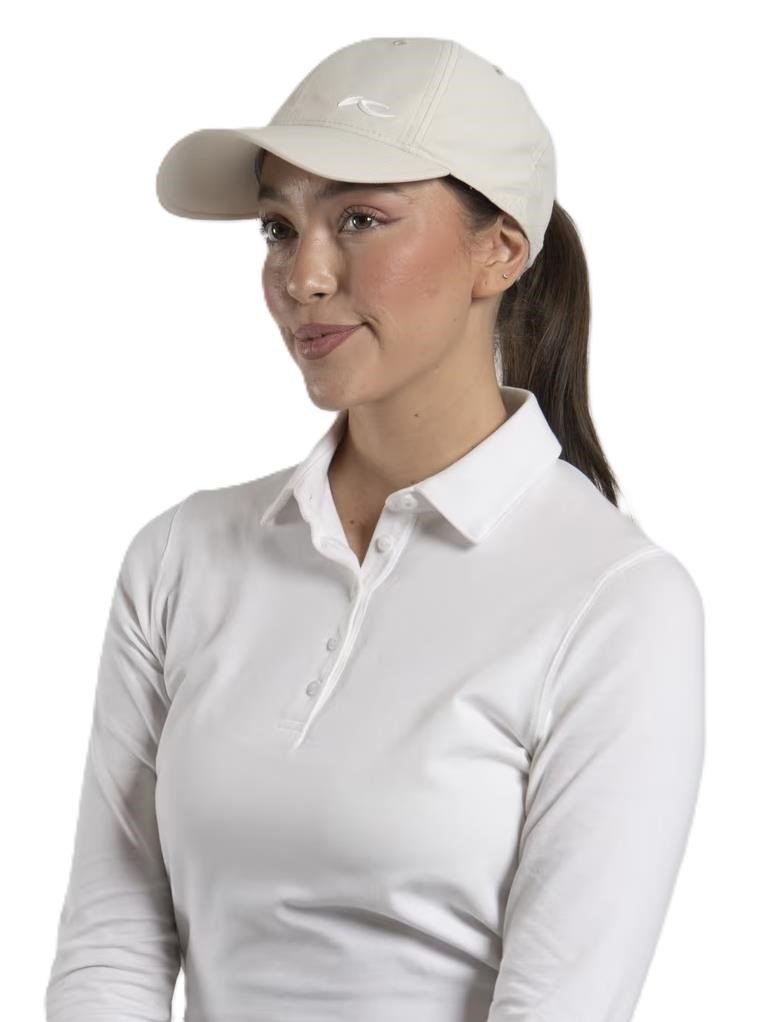 KJUS Women Dual Ponytail damkeps, oyster/white