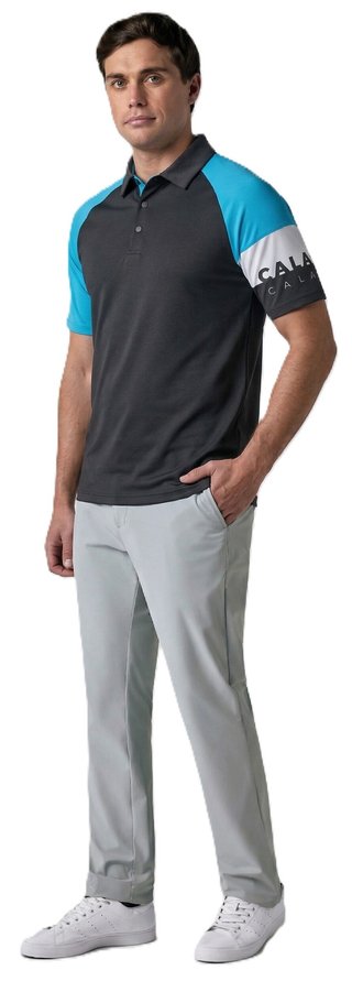 Callaway Modern Traveler Premium Mixed Texture herr polo, anthracite