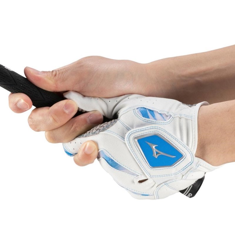 Mizuno Double Grip herr golfhandske, vit