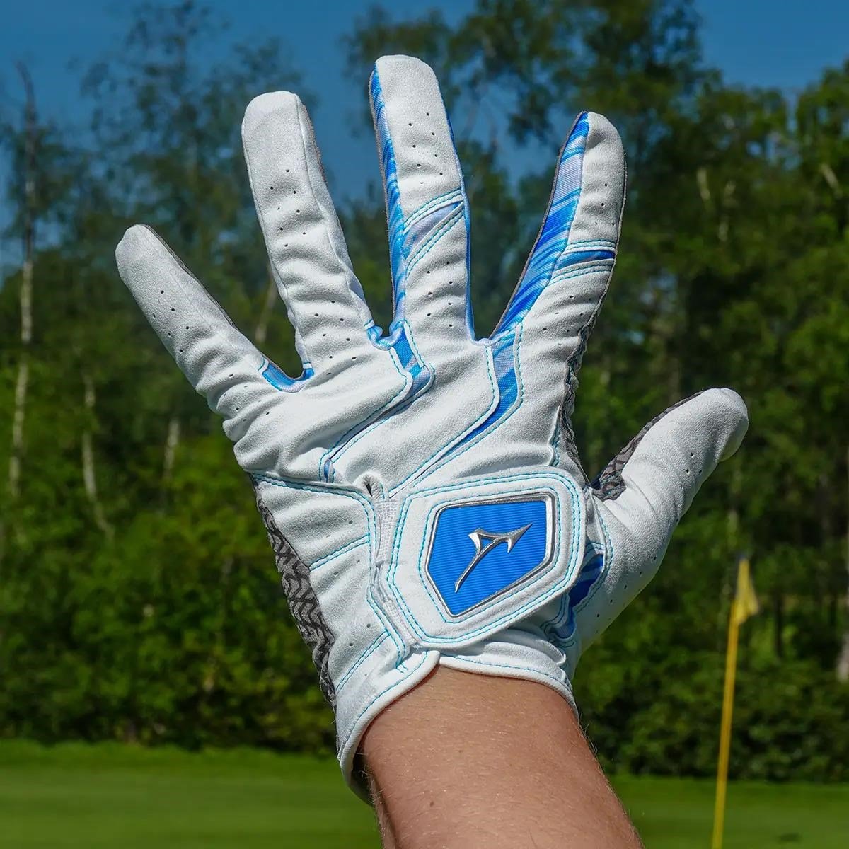 Mizuno Double Grip herr golfhandske, vit