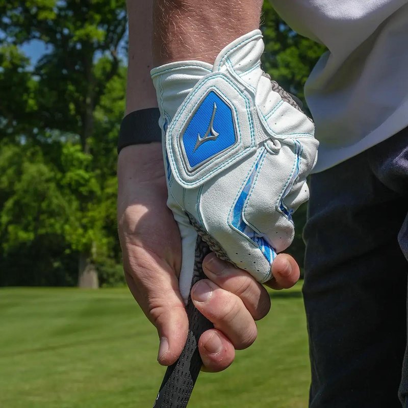 Mizuno Double Grip herr golfhandske, vit