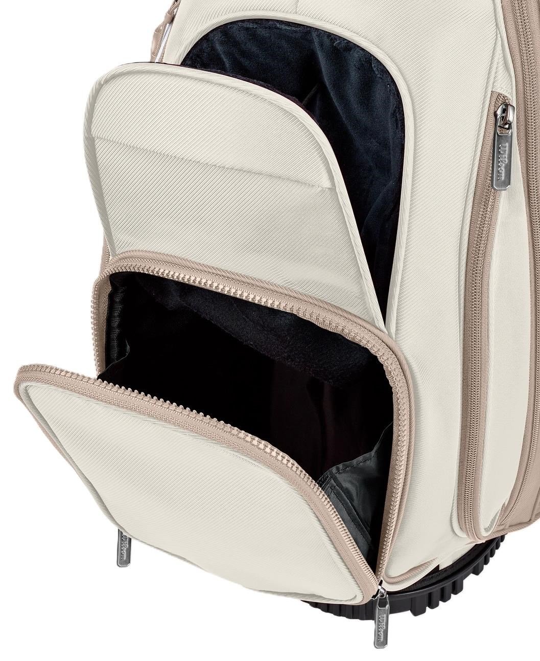 Wilson Aurora damstand bag, vit/beige