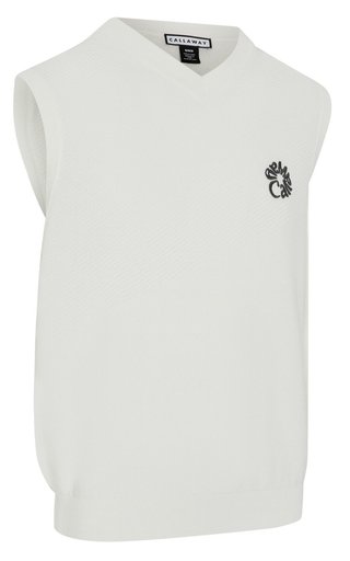 Callaway Mid Century herrvästjacka, bright white