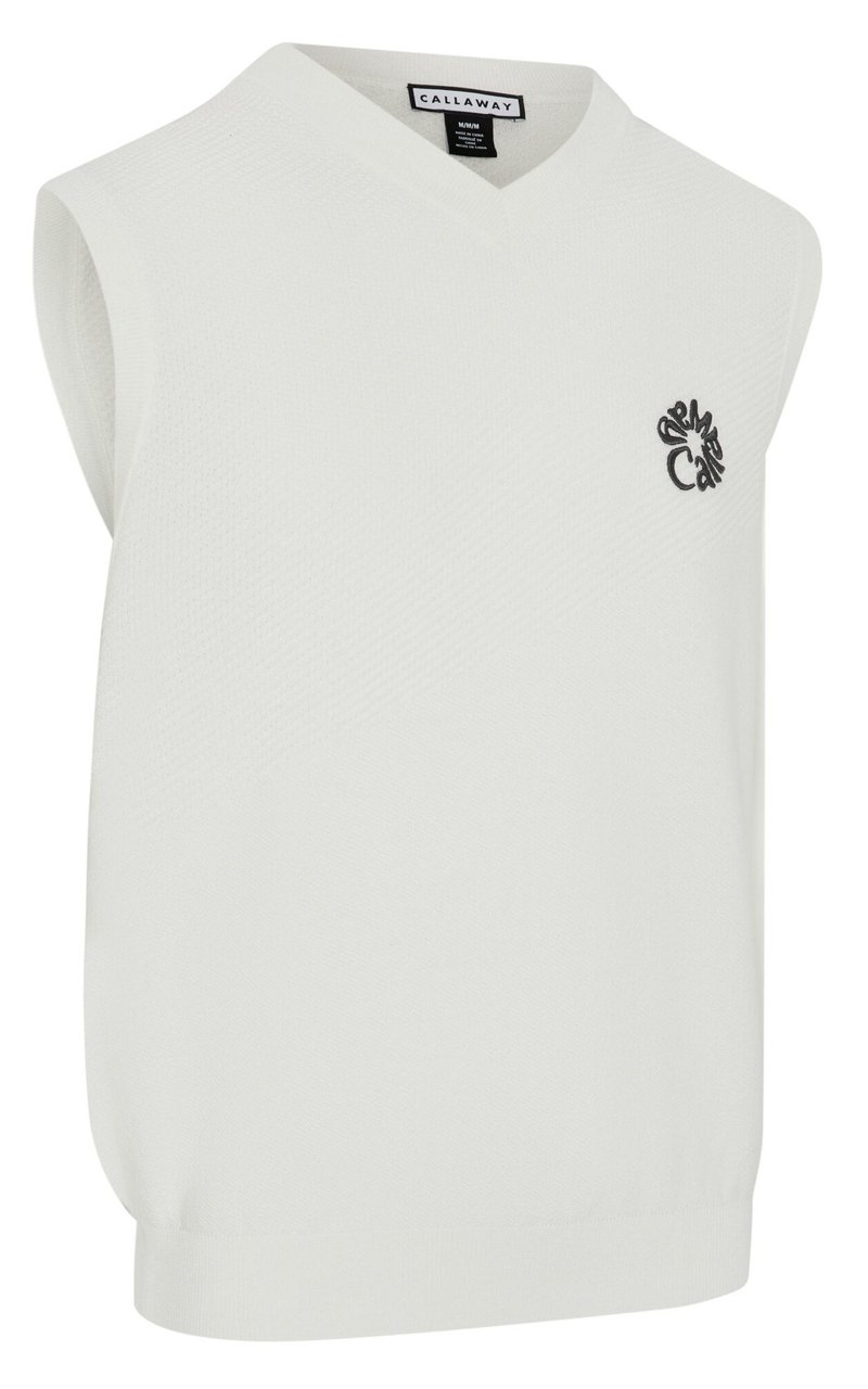 Callaway Mid Century herrvästjacka, bright white