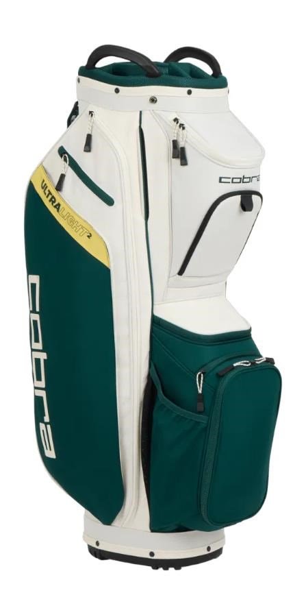 Cobra Ultralight 2 cart bag, sugared almond/dark myrtle/sunny yellow