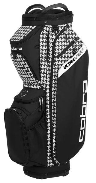 Cobra Ultralight 2 cart bag, houndstooth/melted carmel
