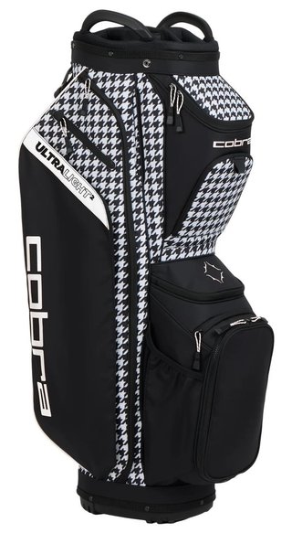 Cobra Ultralight 2 cart bag, houndstooth/melted carmel