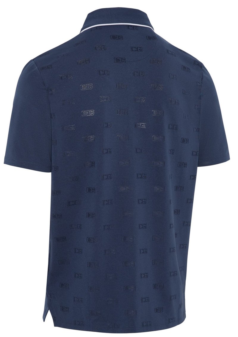 Callaway Mid Century Jacquard herr polo, medieval blue