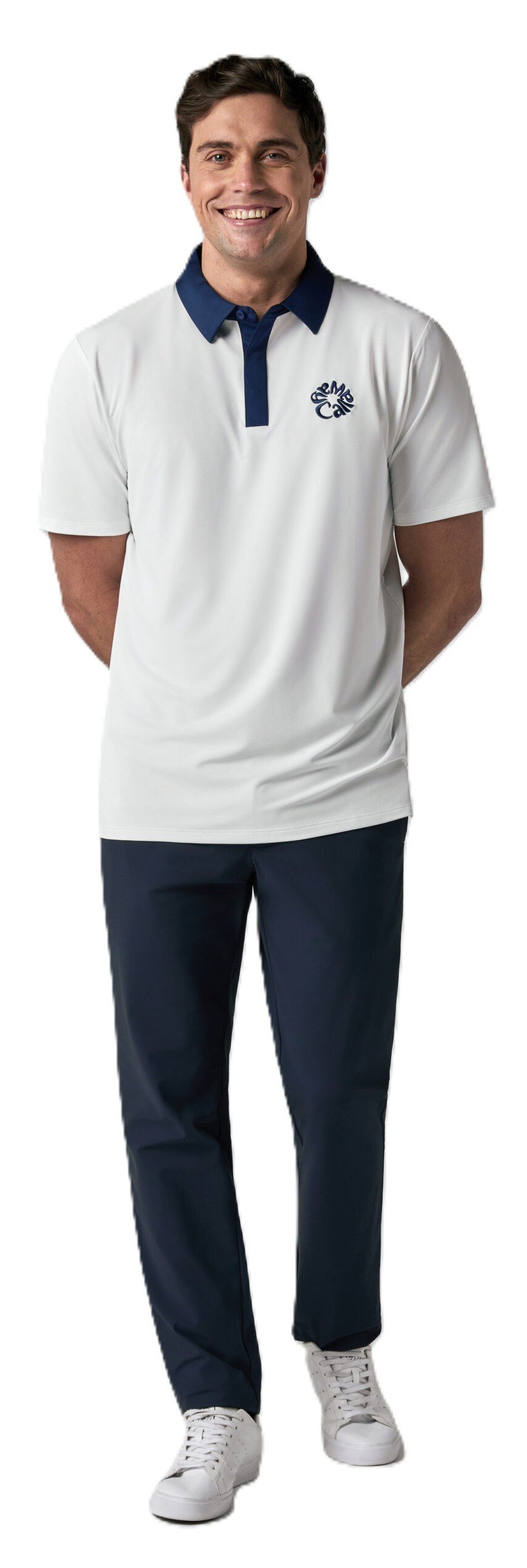 Callaway Mid Century herr polo, bright white