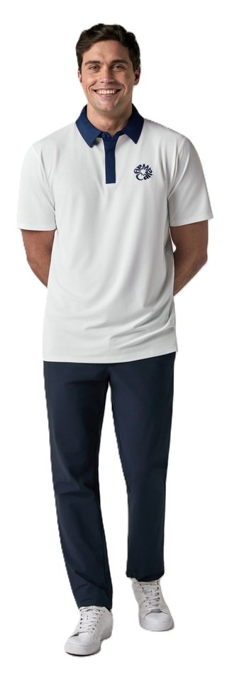 Callaway Mid Century herr polo, bright white