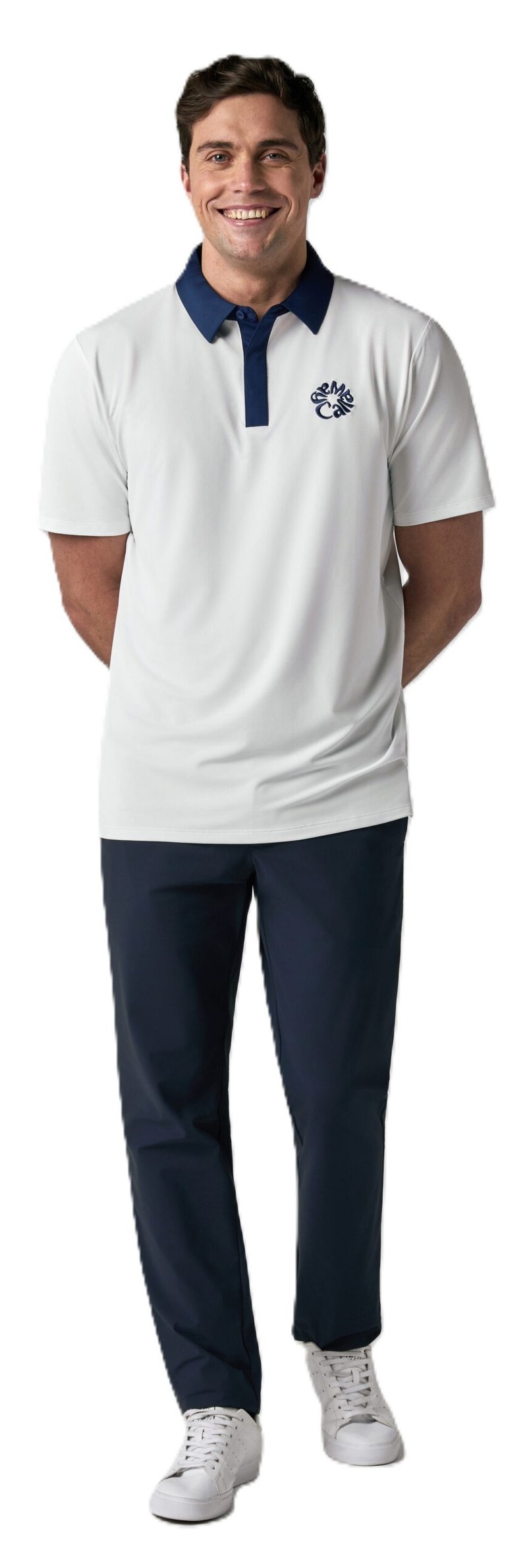 Callaway Mid Century herr polo, bright white