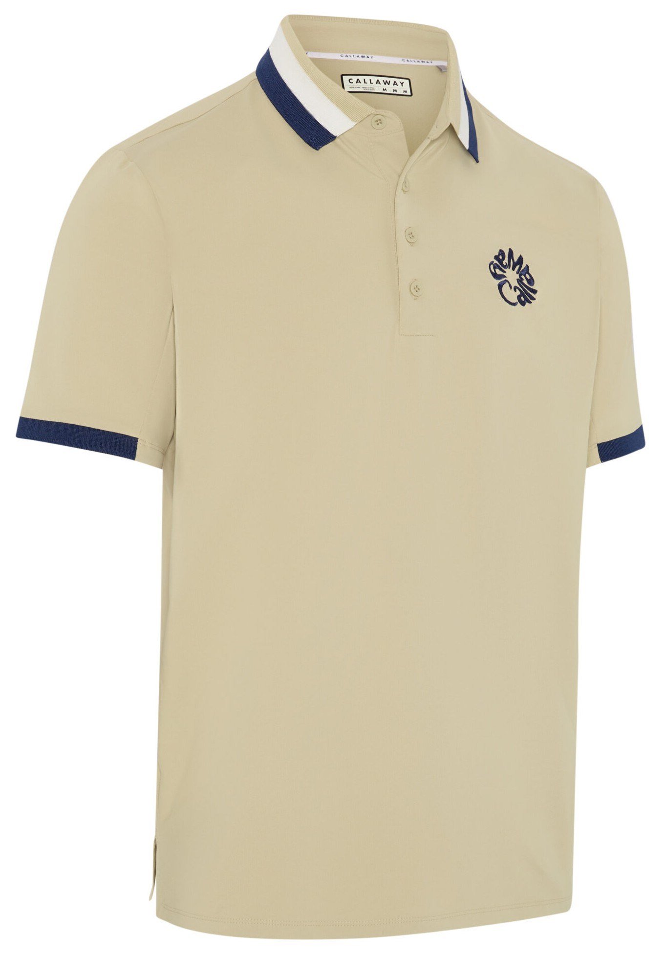 Callaway Mid Century Striped Rib Collar herr polo, fields of rye