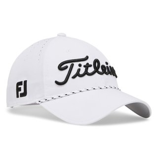 Titleist Tour Breezer herr keps, vit/svart