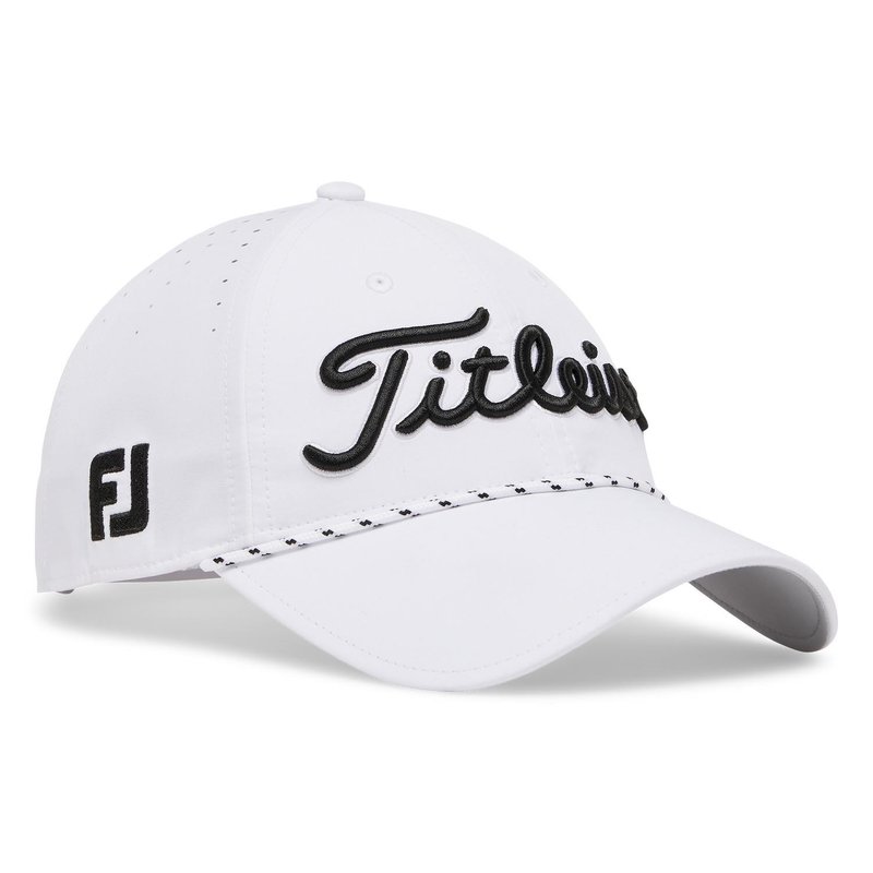 Titleist Tour Breezer herr keps, vit/svart