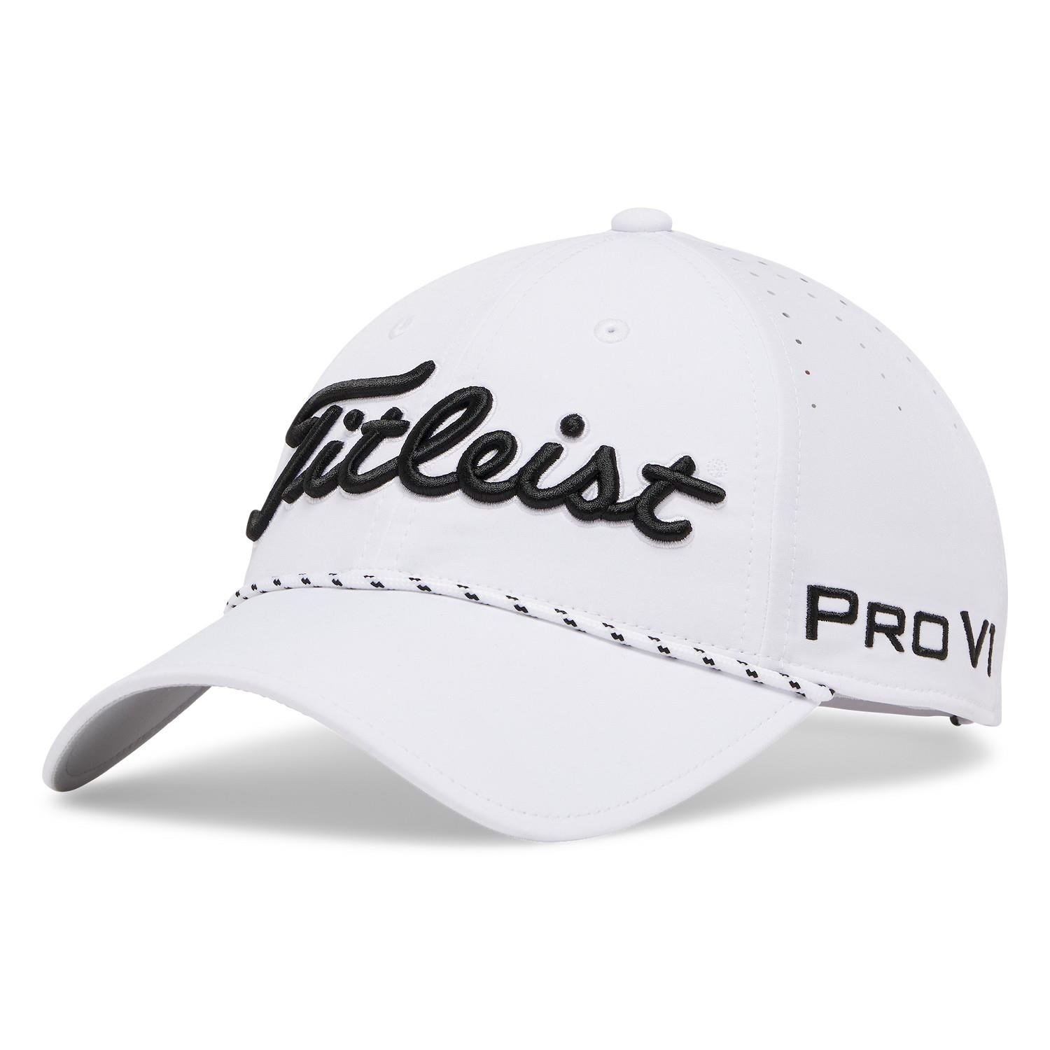 Titleist Tour Breezer herr keps, vit/svart