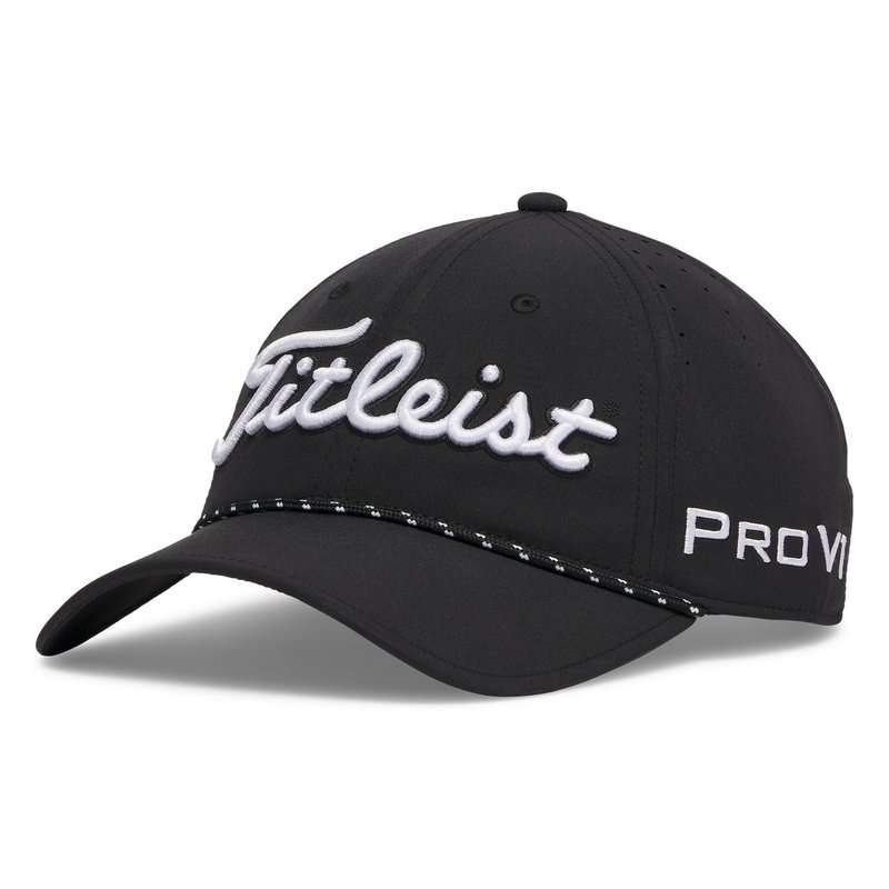 Titleist Tour Breezer herr golfkeps, svart