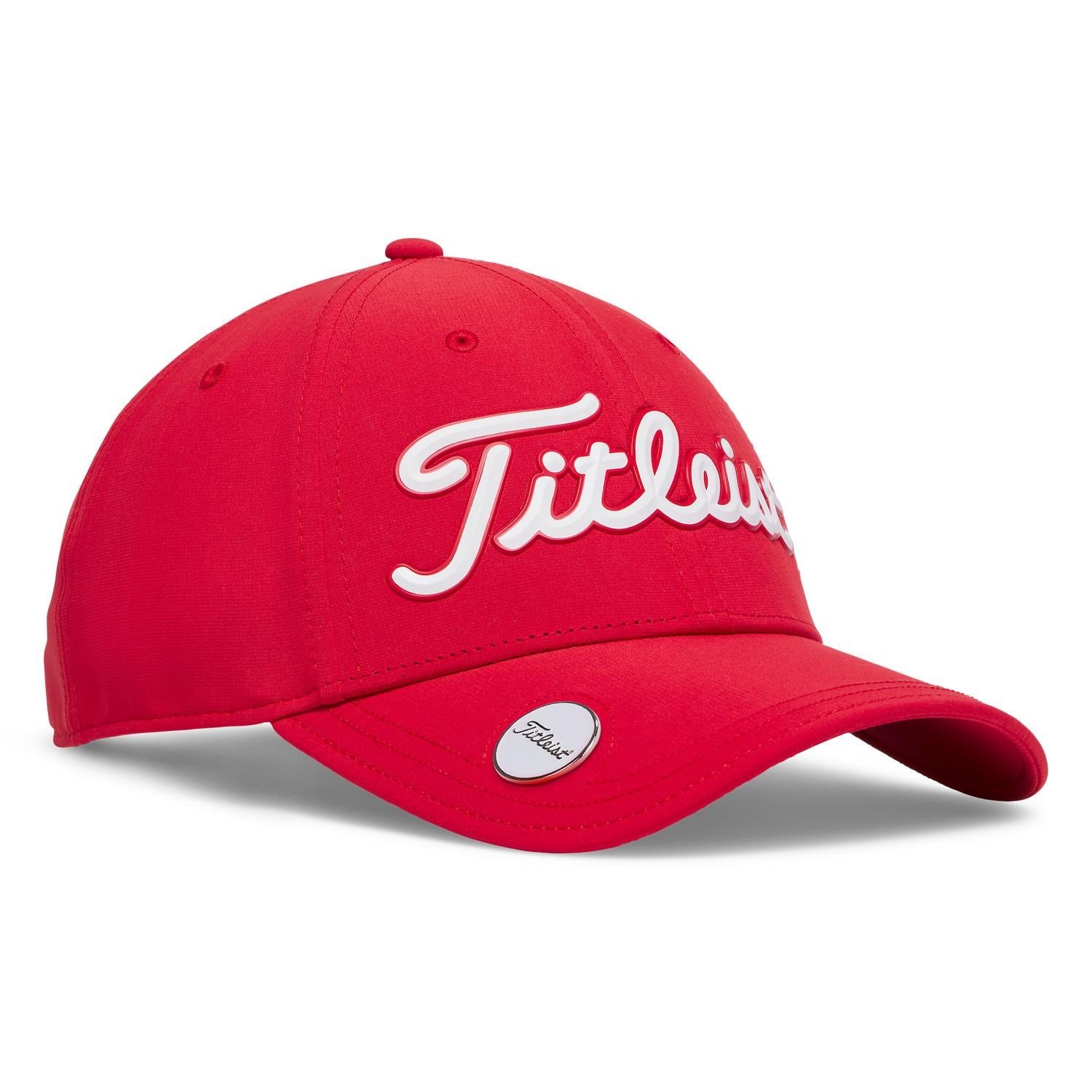 Titleist Players Ball Marker herr keps, röd/vit